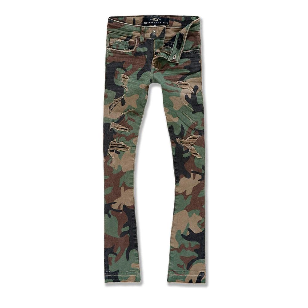 Kid's Stacked Tribeca Twill Pants, Vintage Camo