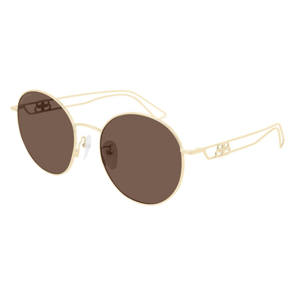 Balenciaga BB0060SK Sunglasses Gold-gold-Brown - Krush Clothing