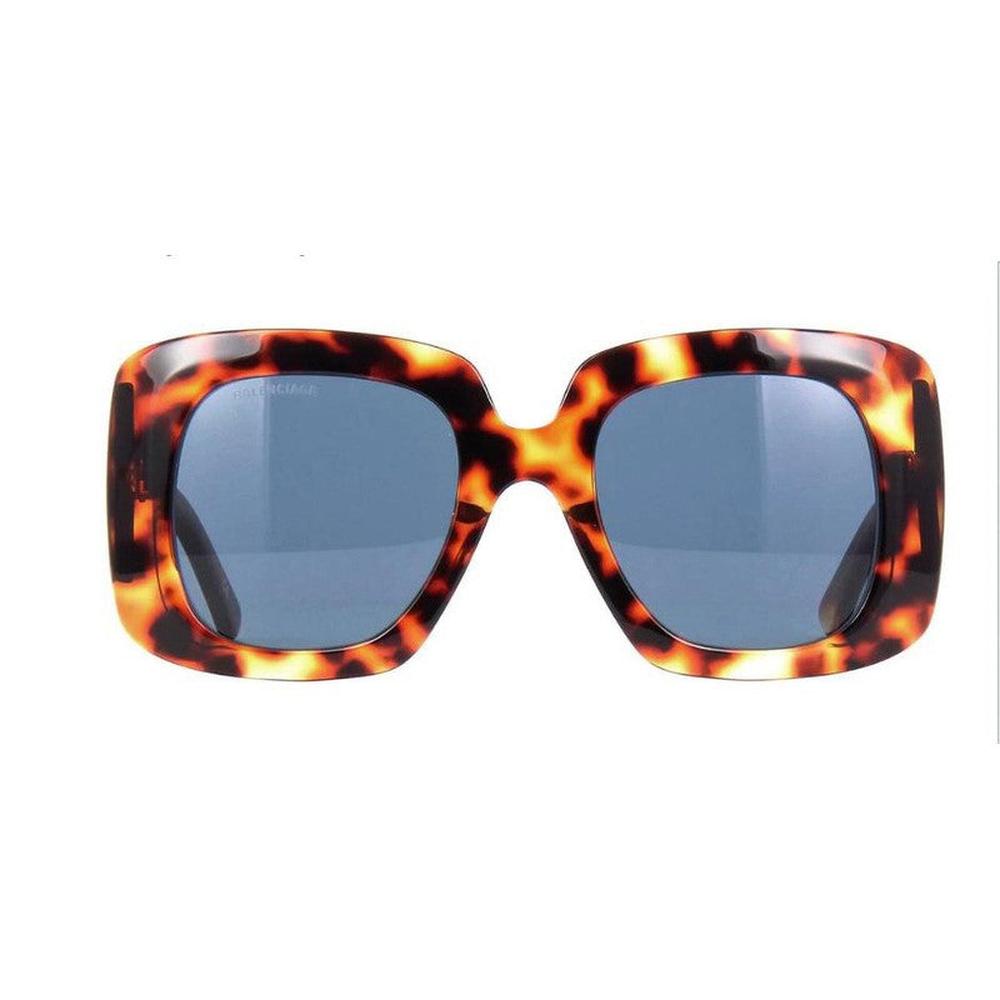Balenciaga BB0119S Sunglasses Havana-Blue - Krush Clothing
