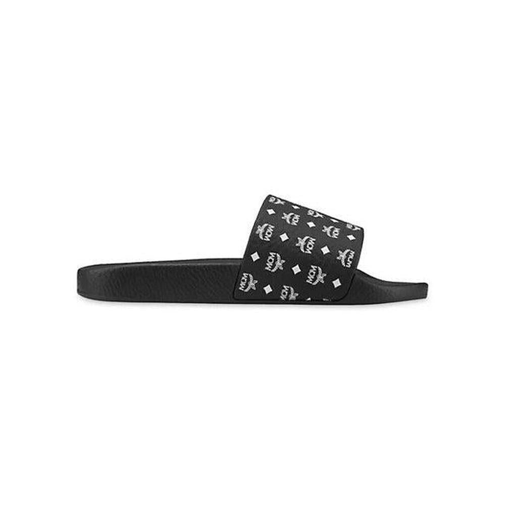 Men's Monogram Print Rubber Slides