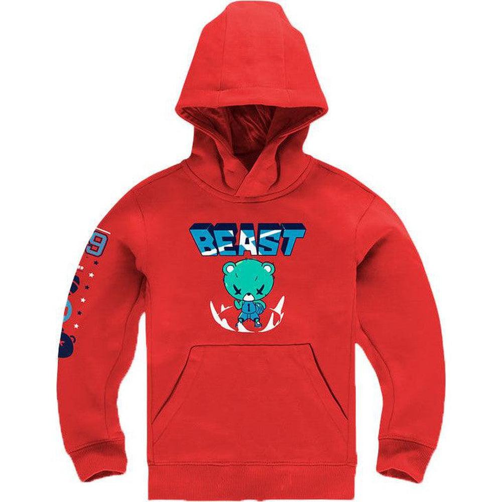Boy's Beast Pullover Hoodie, Red – Krush Clothing