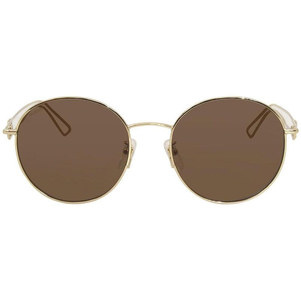 Balenciaga BB0060SK Sunglasses Gold-gold-Brown - Krush Clothing