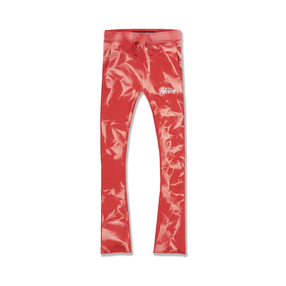 Kid's Surfside Stacked Sweatpants, Red