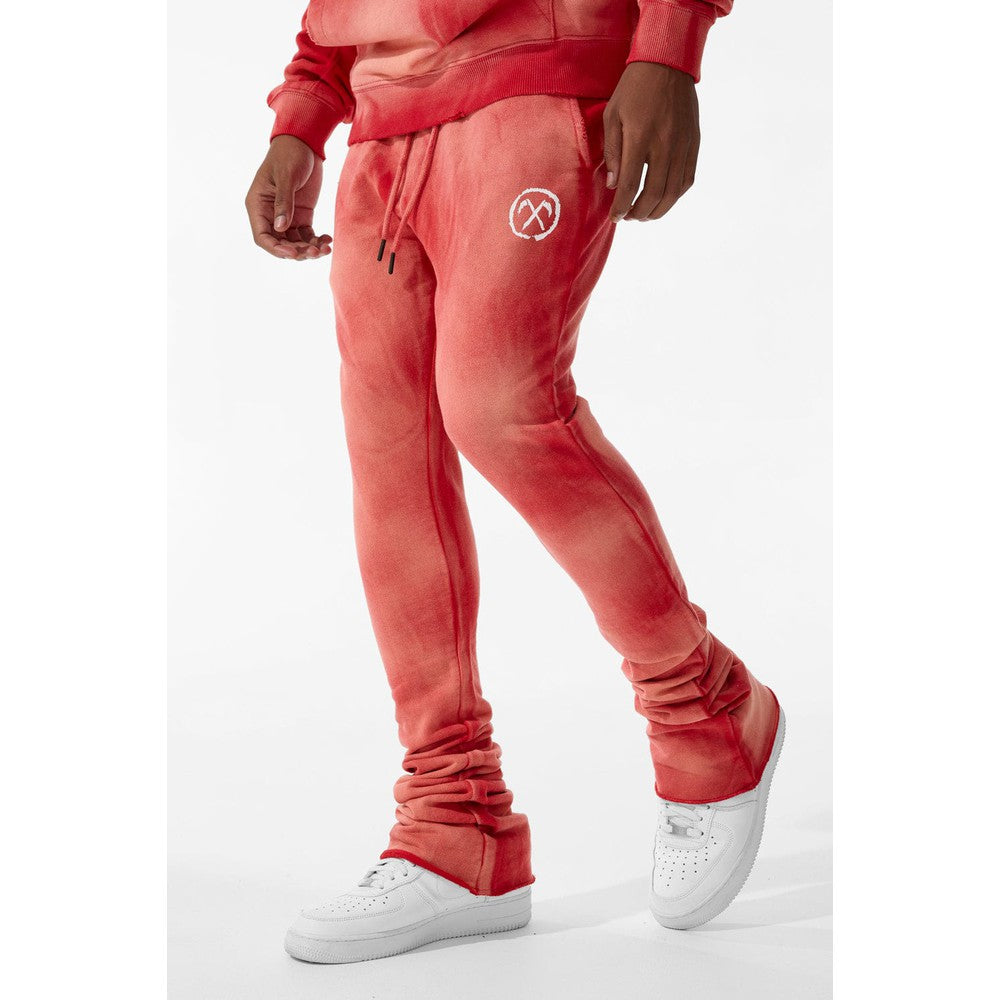 Men's Afterlife Stacked Sweatpants, Red