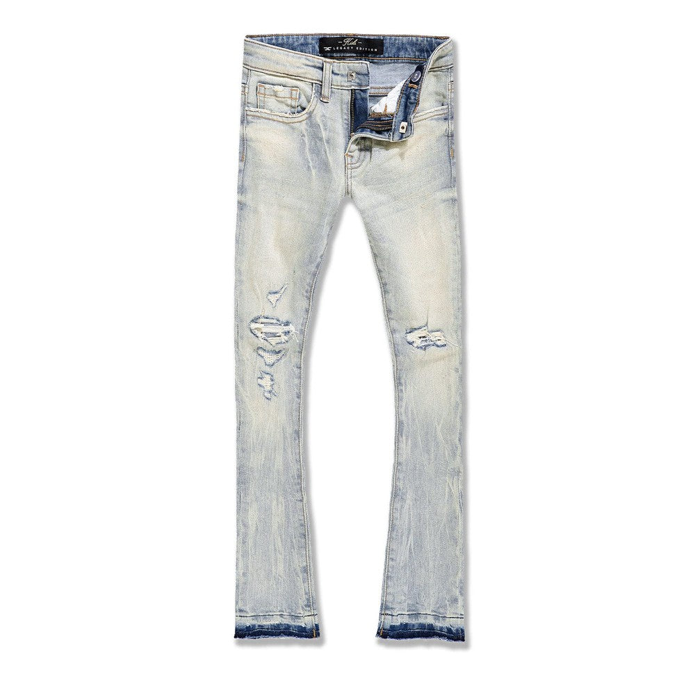 Men's Attitude Stacked Denim, Iced Lager