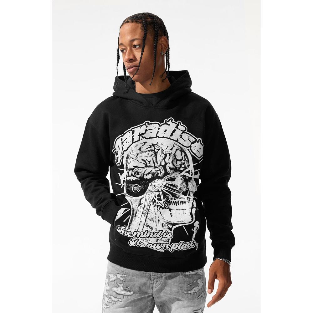 Men's Caranial Pullover Hoodie, Black