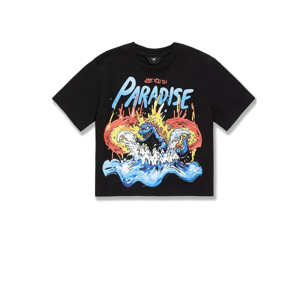 Kid's Sea Monster Cropped Boxy T-Shirt