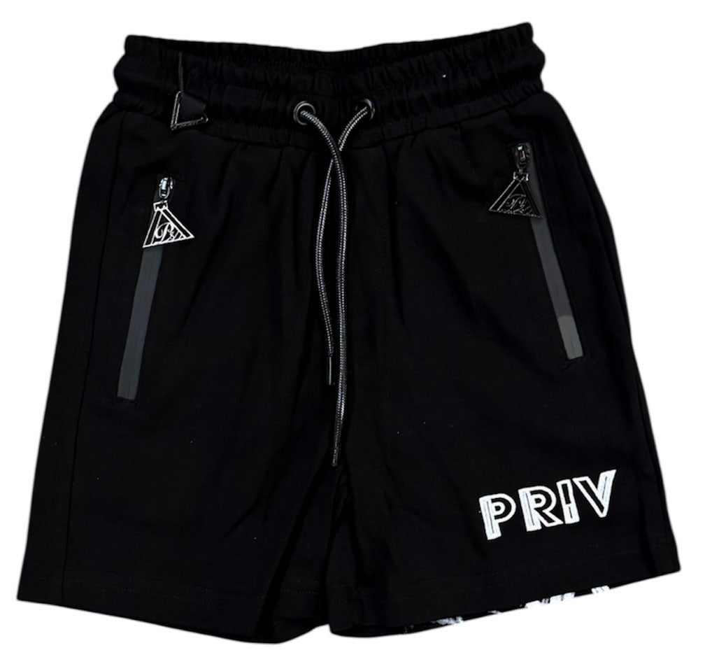 Kid's Glory Shorts, Black / White