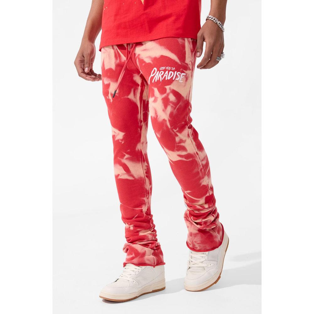 Men's Surfside Stacked Sweatpants, Red