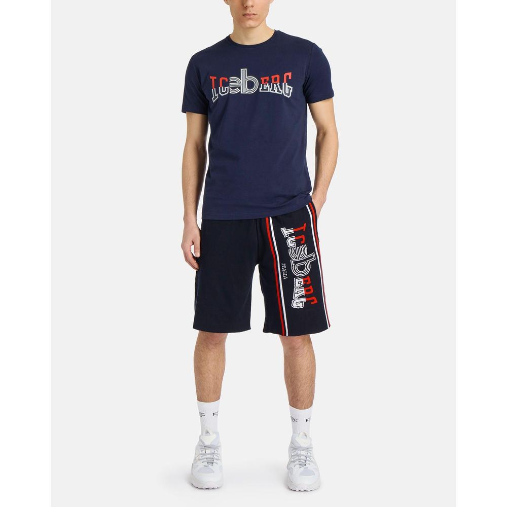 Men's 3D Logo Navy T-Shirt - Krush Clothing
