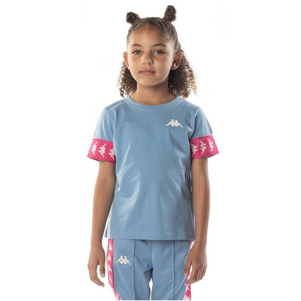 Kid's 222 Banda Niji 2 T-Shirt, Blue/Pink/White - Krush Clothing