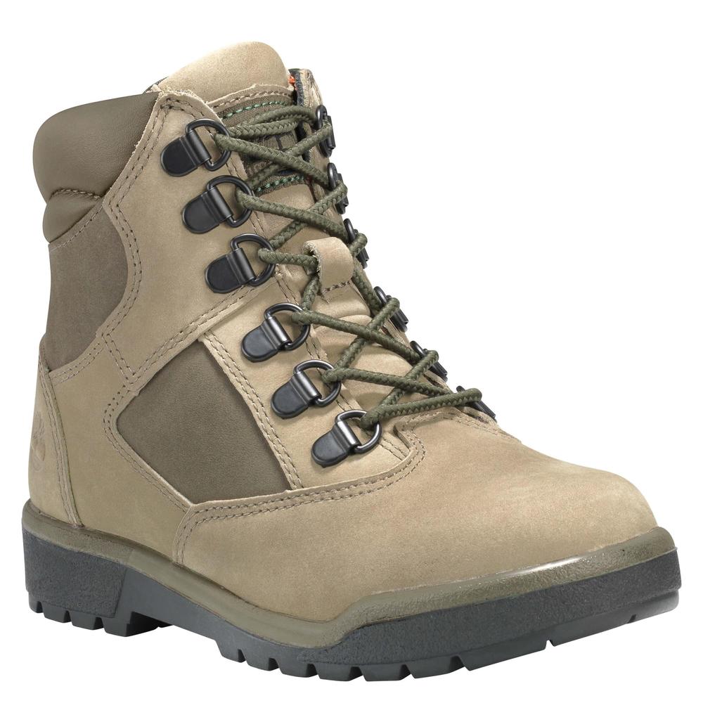 Juniors 6" Leather Field Boot Light Covert Green - Krush Clothing