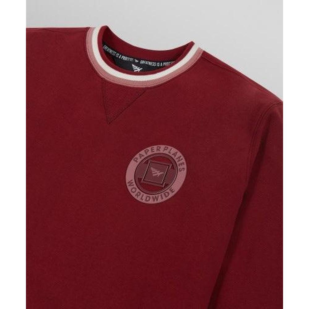 Men's Smooth Landing Crewneck , CABERNET - Krush Clothing