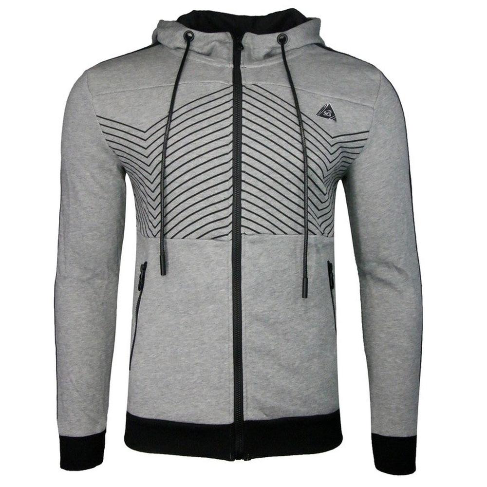 Men's 10 Mile Zip-Up Hoodie Gray - Krush Clothing