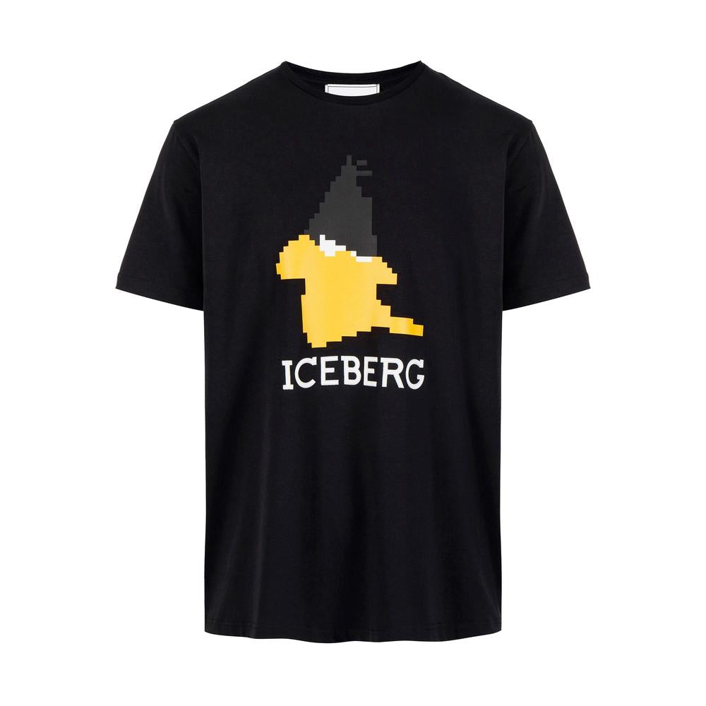 Men's Daffy Duck Institutional Logo T-shirt, Black