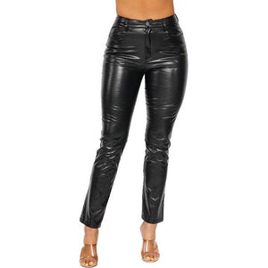 Faux Leather Pants