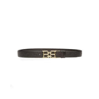 Men's Bally B-Chain Buckle Chain Print Leather Belt