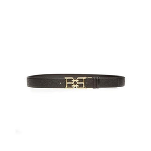 Men's Bally B-Chain Buckle Chain Print Leather Belt
