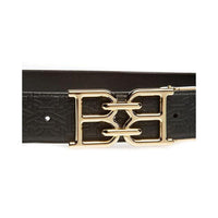 Men's Bally B-Chain Buckle Chain Print Leather Belt