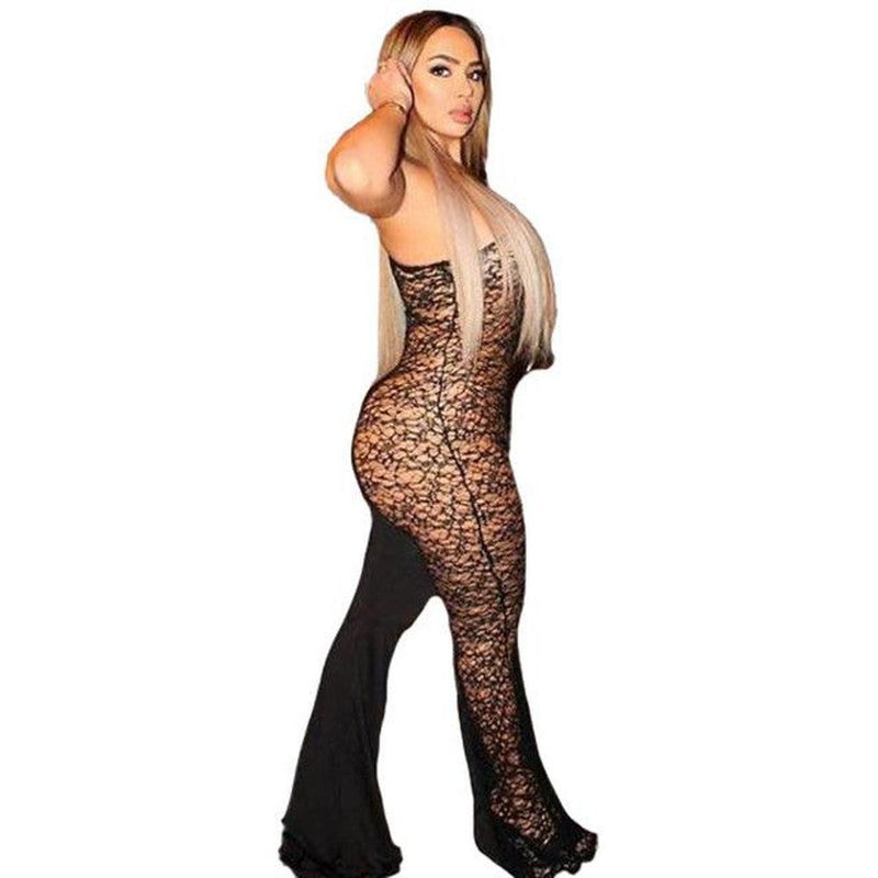 Women's One shoulder bodycon jumpsuit