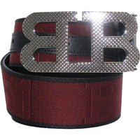 Men's Bally Mirror B 40mm Reversible Belt Heritage Red/Black