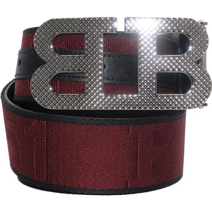 SKU: 6239333
Silver-tone palladium metal mirror B buckle
Fixed and reversible style
Width: 40mm/1.6in
Made in Italy