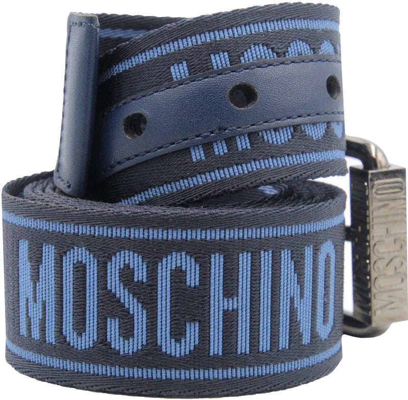 Moschino Couture Jacquard Logo Belt