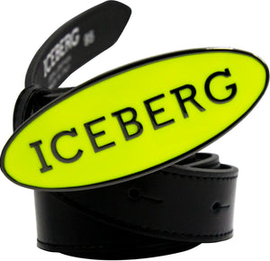 Iceberg Thin Belt Dislodged Neon Green Buckle
