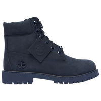 Juniors 6" Premium Nubuck Waterproof Boots, Navy Nubuck