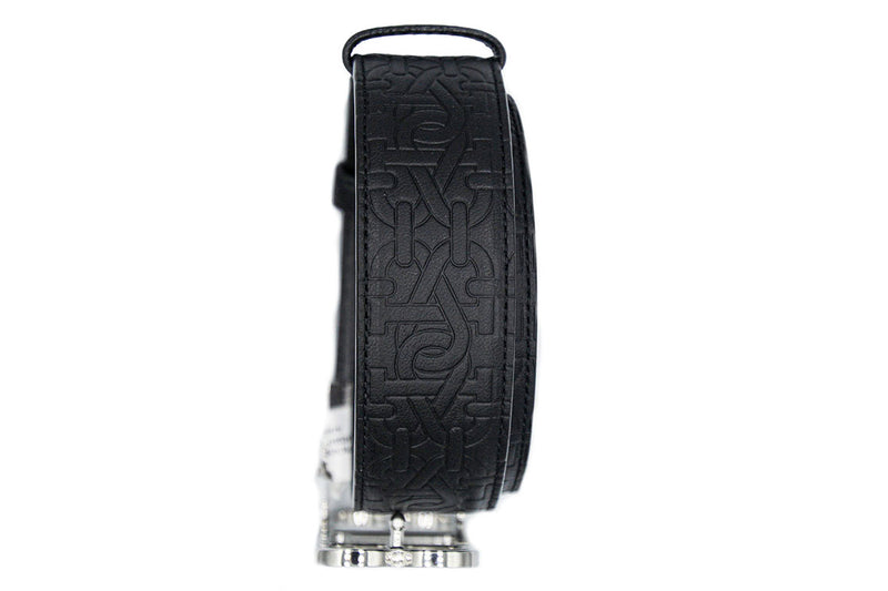 Bally Britt Bovine Embossed Adjustable Leather Belt