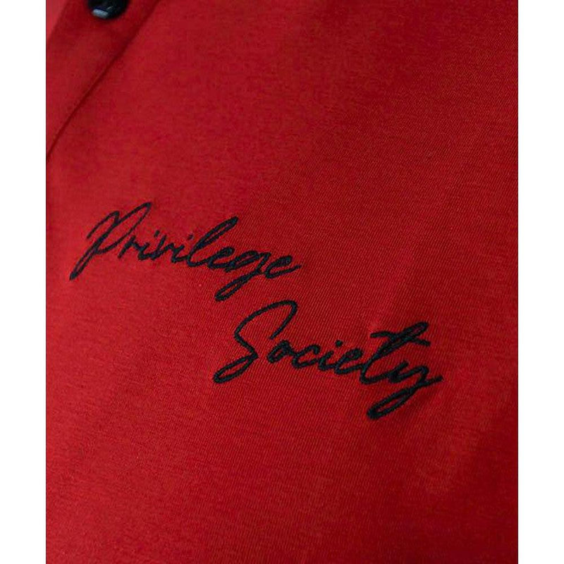 PS Script Polo Shirt , Red/Black