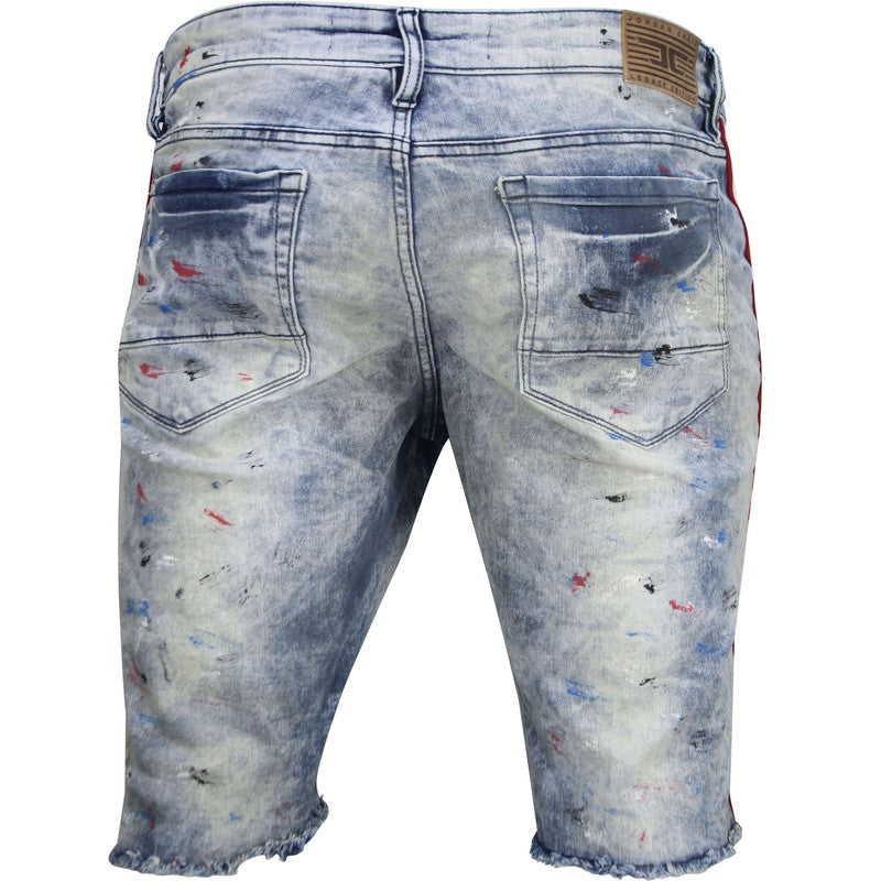 Boy's Sparta Striped Denim Shorts