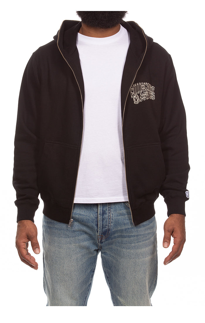 Men's BB Small Curve Zip Hoodie, Black
