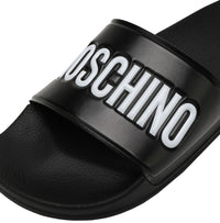Women's Moschino Couture Pvc Sandal Slide With Logo