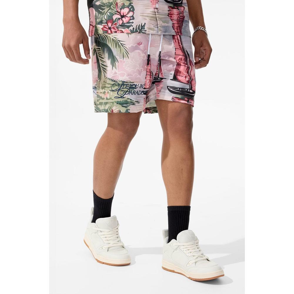Men's Retro - Wanderlust Party Shorts, Palm Beach
