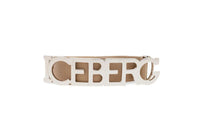 This Beige men's leather belt is made unique by the maxi Iceberg logo that gives structure to the metal buckle. A distinctive and essential accessory.
Sku: 22EP1P1660169001381