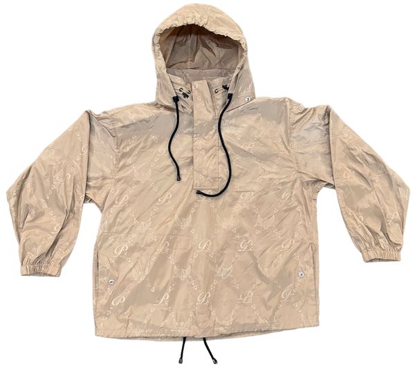 Monogram Windbreaker Pullover, White