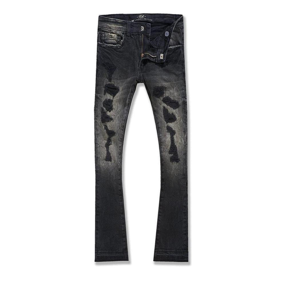 Kid's Stacked Rockport Denim, Nature Black