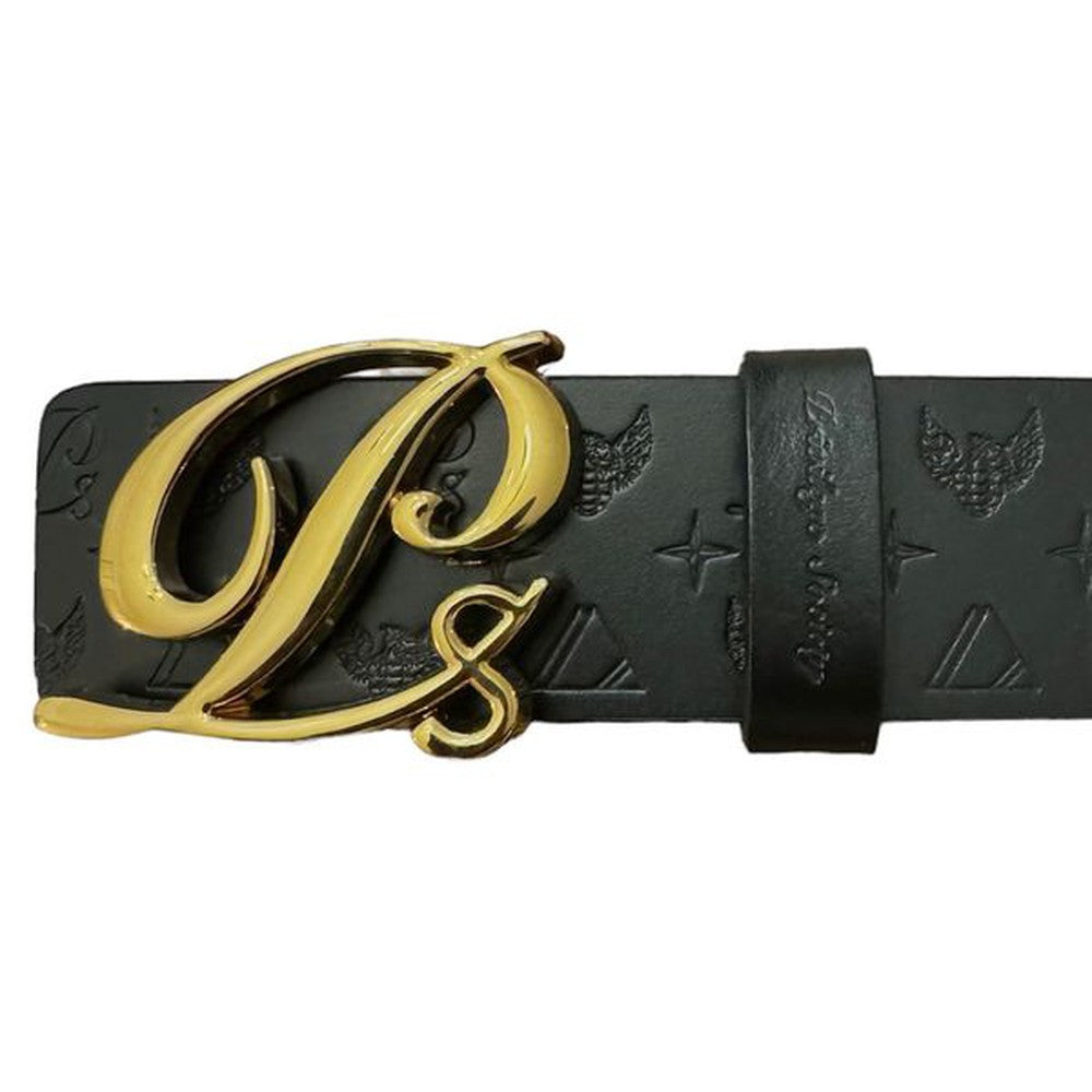 Monogram Leather HC Belt Gold Buckle