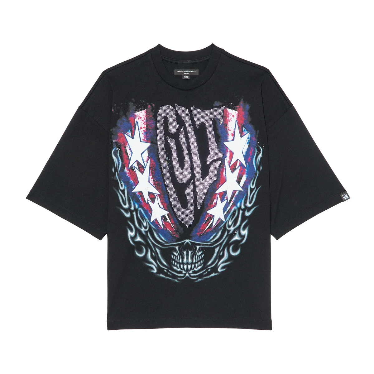 Cult's Oversized Short Sleeve Crew Neck Tee "Living The Dream"