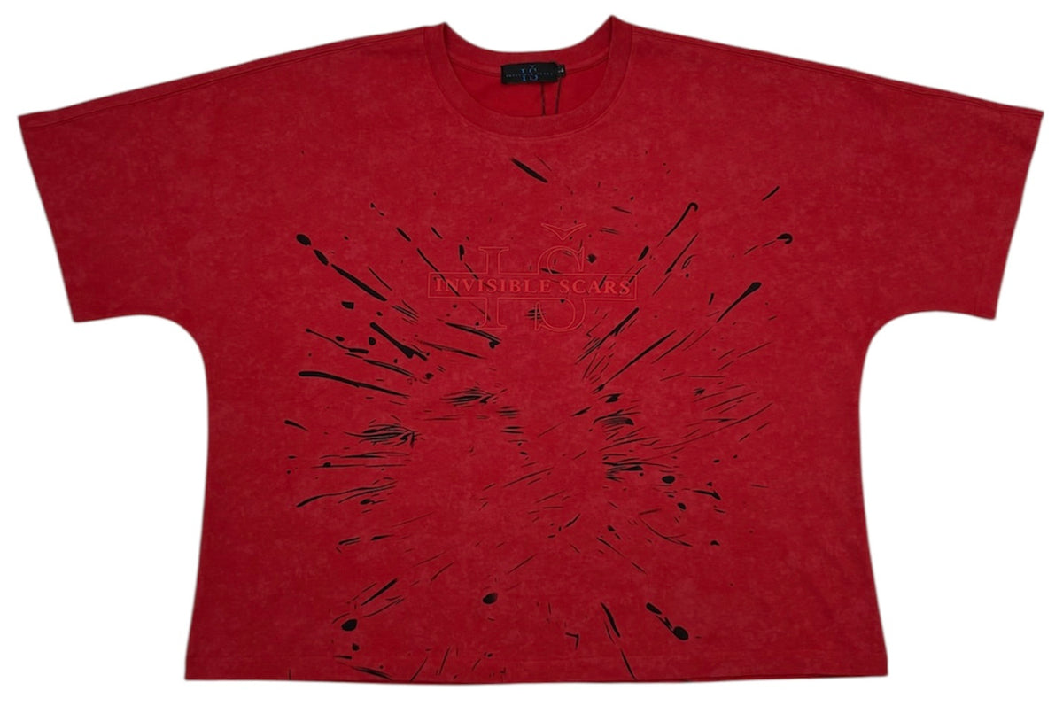 Men's Kings Rule Box Crop Tee, Red