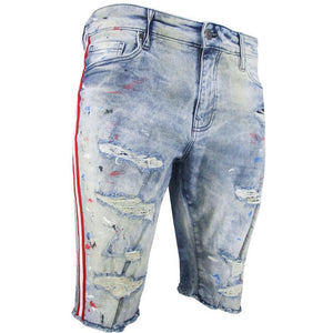 Men's Sparta Striped Denim Shorts