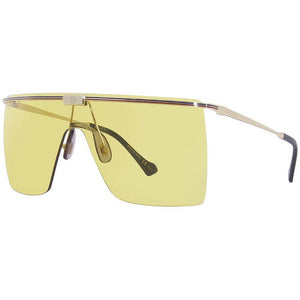 Gucci Large Frame Sunglasses, Gold-Gold-Yellow