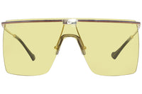Gucci Large Frame Sunglasses, Gold-Gold-Yellow