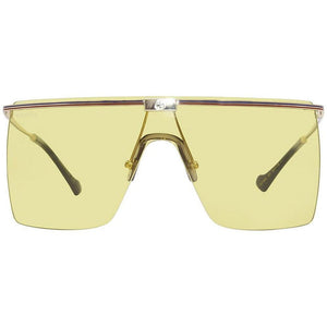 Gucci Large Frame Sunglasses, Gold-Gold-Yellow