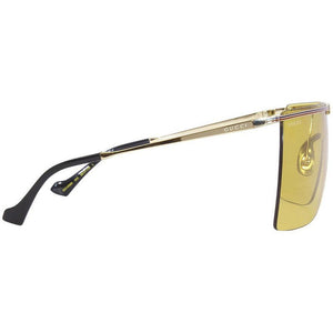 Gucci Large Frame Sunglasses, Gold-Gold-Yellow