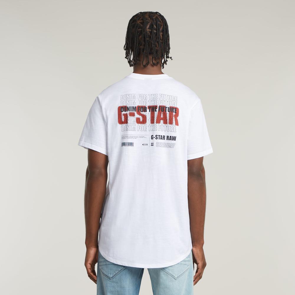 Men's Lash Back Graphic T-Shirt , White