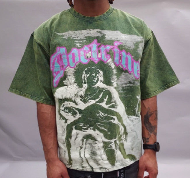 Men's Sacrifice Tee, Charcoal Wash
