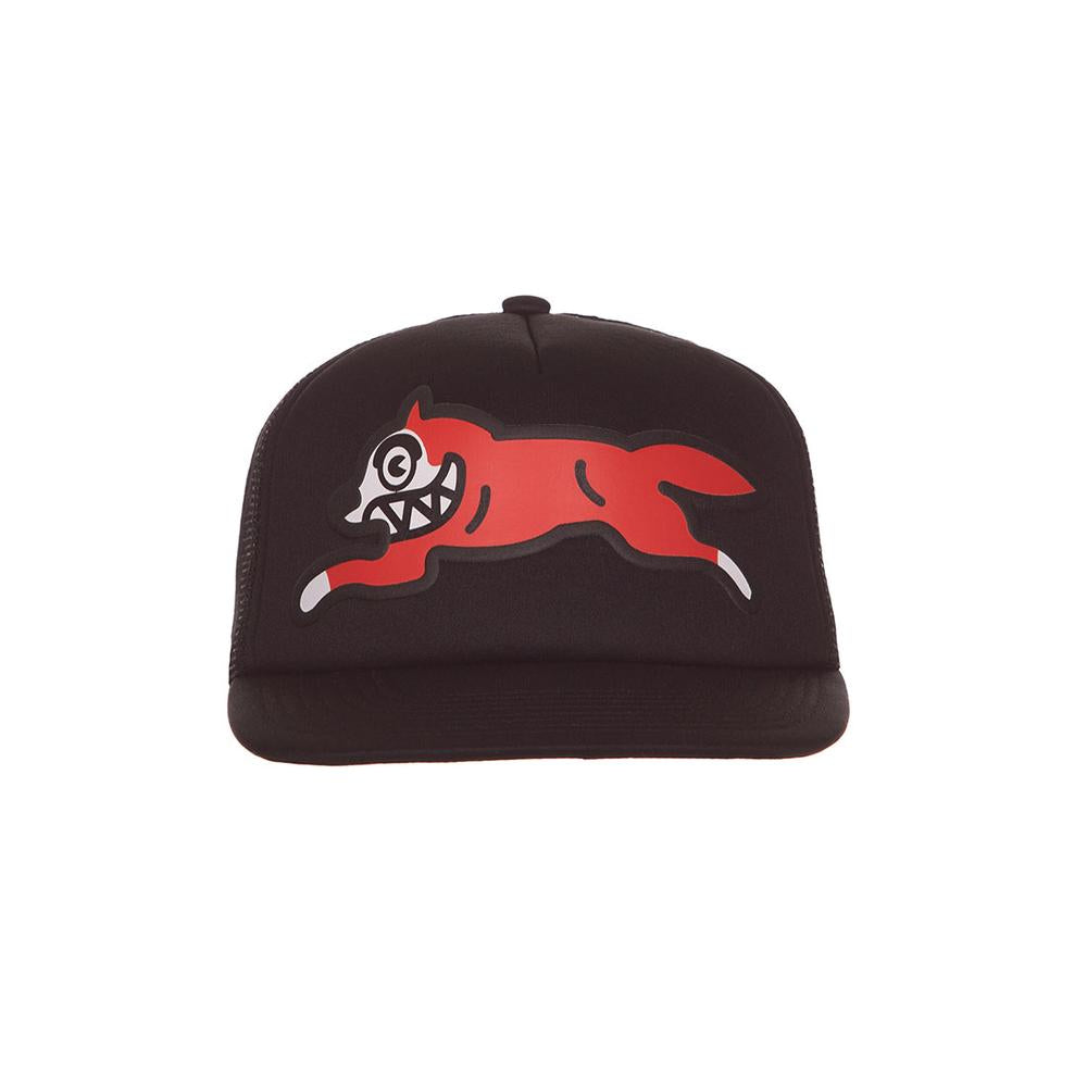Running Dog Trucker Hat, Black