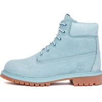 Juniors 6" Premium Nubuck Waterproof Boots, Stone Blue Nubuck